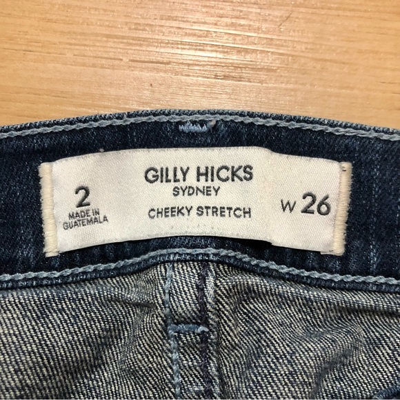 Gilly Hicks Sydney Cheeky Stretch Women’s Blue Jean Denim Shorts Size 2 (Size 26 - Picture 3 of 7